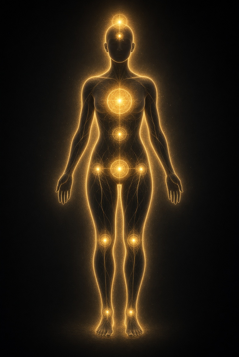 Body Intelligence glowing body map